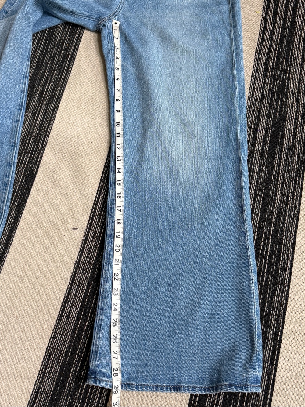 LOFT Women's The Wide Leg Light Blue Jeans Size 31/12 - Picture 11 of 12